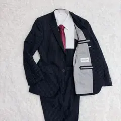 JOHN PEARSE LONDON スーツ ネイビー ストライプ AB4