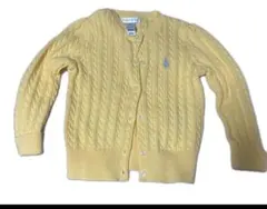 ラルフローレン カーディガン 24M イエロー　RALPH LAUREN