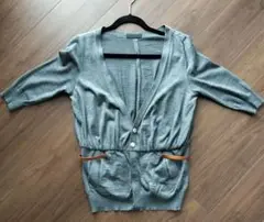 UNDERCOVER　カーディガン風トップス　グレー　5分袖のサムネイル