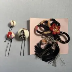 髪飾りセット 和装 成人式 前撮り つまみ細工 七五三