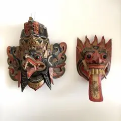 バリ島 お面のみ3つセット - メルカリ