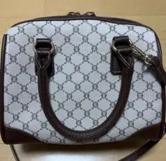 GRL 2way モノグラム柄レザーショルダーバッグ