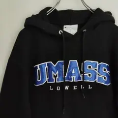 ま*ん様 チャンピオン パーカー スウェット フーディー ブラック メンズXL