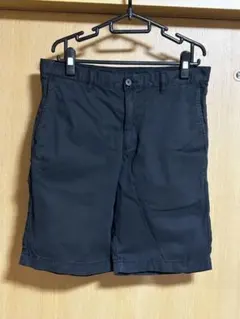 ブラックショートパンツ バックポケット付き