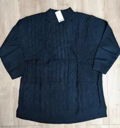 【 新品 】 ニット チュニック ハイネック セーター レディース LL