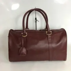 カルティエ マストライン トートバッグ レザー ボルドー A4収納可 ビジネス カルティエ マストライン トートバッグ レザー ボルドー A4収納可