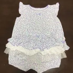 MIKI HOUSE FIRST:花柄フリル付きセットアップ