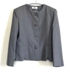 【美品 】ノーカラージャケット オンワード樫山/ジェーンモアのサムネイル