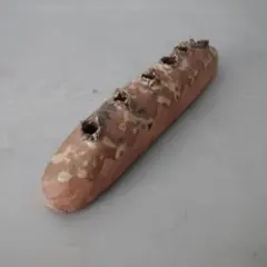 独創的　花瓶　花器　六穴　一輪挿し　御香立て　陶器製　焼物　銘入