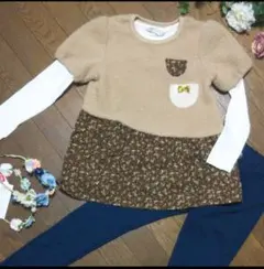 チュニック ワンピース 130☆新品☆【nicoris定価３,５００円