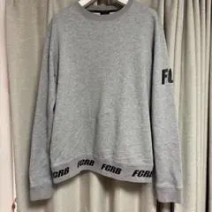 FCRB 長袖スエット裾ロゴ入り　霜降グレー　サイズS