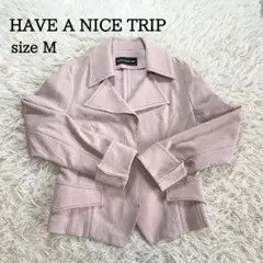美品 HAVE A NICE TRIP テーラードジャケット ピンク Mのサムネイル