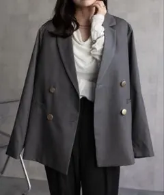 テーラードジャケット グレー