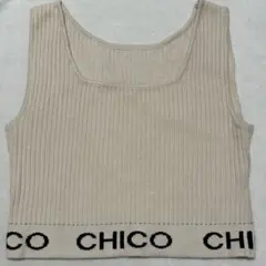 Chico ロゴタンクトップ トップス