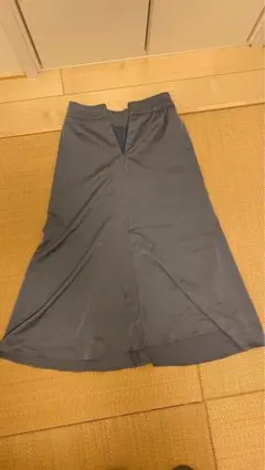 BLUE EAST ブルーイースト　ロング丈フレアスカート 細身 グレーのサムネイル