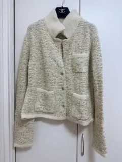 希少THOM BROWNE ノーカラージャケット アイボリー