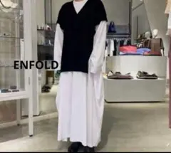 クリーニング済◇ENFOLD ◇ニットレイヤードワンピース 36 - メルカリ