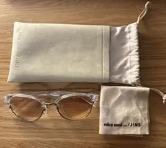 niko and ... ×JINS コラボサングラス クリアー×ブラウン系