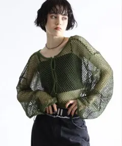 【PAGEBOY】メッシュショート2WAYプルオーバー カーキ