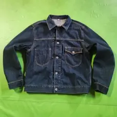 オールドUNIQLO濃紺1stタイプデニムジャケット サイズL