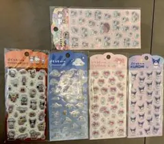 ぷくっとシール　サンリオ　5パック