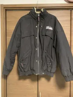 FIRST DOWN ボアジャケット ブラック クリームMサイズ リバーシブル