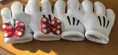 ミッキー　ミニー 手袋　グローブ　セット　ディズニー