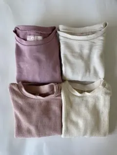 キッズ 長袖カットソー 4枚セット70-90cm