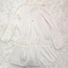 ★axes femmeアクシーズファム★ 春夏 アイボリー系 レースカーディガンのサムネイル