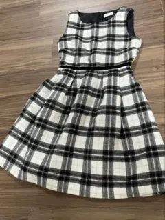 LODISPOTTO 、チェック柄フレアワンピース