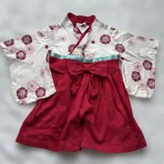 花柄着物風ベビー服 70サイズ