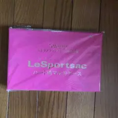 Sweet8月号ブランドアイテム特別付録レースポートサック⭐︎ハート柄マルチケース