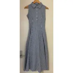 アンドクチュール AndCouture チェック ノースリーブ ワンピース38M