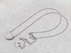 スワロフスキー　ハート　リバーシブル　ネックレス　C2871