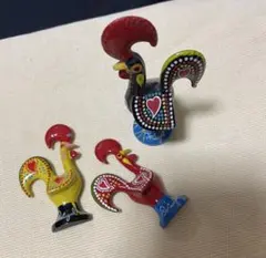 美品　ポルトガル ガロ 置物 、マグネット民芸品3点セット
