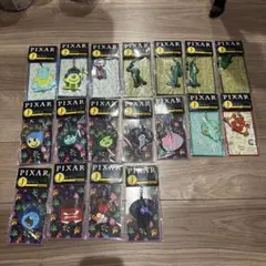 ピクサー　ハッピーくじ　J賞　ラバーチャーム　全18種　コンプリート