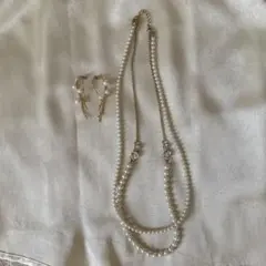 Alphabet’s alphabet ネックレス&ピアス 2点セット