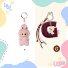 popmart ラブブ イニシャル アルファベット 前半 Gセット