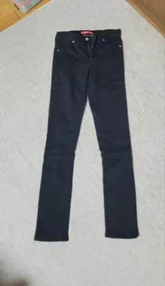美品 EDWIN ブラック スキニーデニム ジーンズ レディース