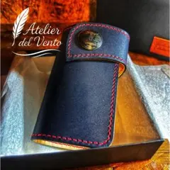 本革　手縫いキーケース (イタリア製テンダー革) モンタナ　プレゼントに最適！