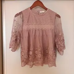 earth music & ecology レースブラウス