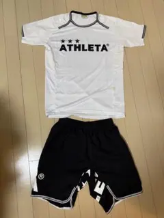 ATHLETA サッカーウェアセット ホワイト/ブラック