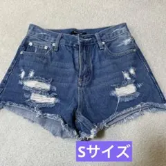 one way ダメージデニムショートパンツ　Sサイズ