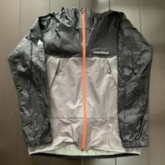 極美品 モンベル サンダーパス ナイロンジャケット ネイビー×ベージュ