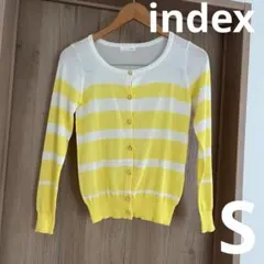 index Sサイズ　長袖　カーディガン　薄手　春夏　ボーダーのサムネイル