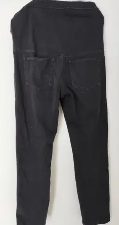 黒マタニティズボン2本セット　ユニクロブラックスリムフィット、テーパードパンツ