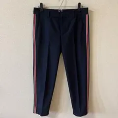 ネイビー サイドストライプパンツ　ZARA