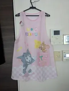 （新品）トムとジェリー エプロン ピンク保育士のサムネイル