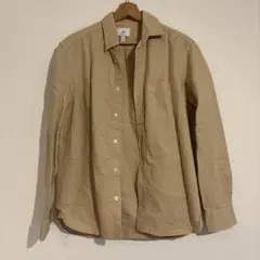 H&M ベージュ レギュラーフィット 長袖シャツ
