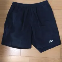 YONEX 黒 ハーフパンツ ホワイトロゴ